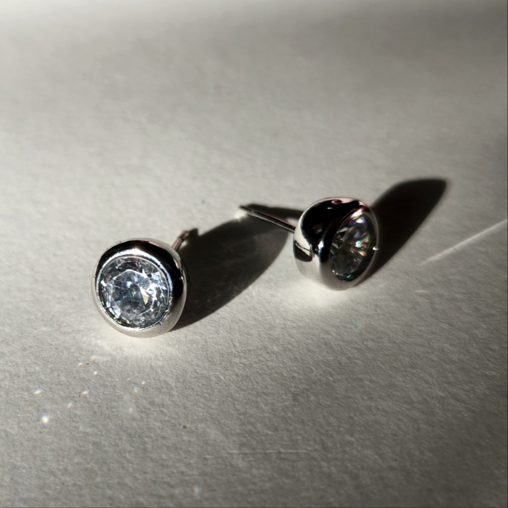 CZ stud earrings